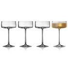 Lyngby Glas Zero Champagne Glass 26cl 4-pack