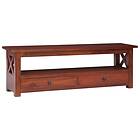 vidaXL TV Cabinet Brown 120x30x40 cm Solid Mahogany Wood