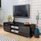 vidaXL TV Cabinet High-Gloss Black 120x40.3x34.7 cm
