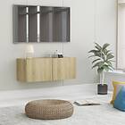 vidaXL TV Cabinet Sonoma Oak 80x30x30 cm Chipboard