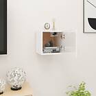 vidaXL Wall Mounted TV Cabinet High Gloss White 30.5x30x30 cm