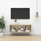 vidaXL Wall-mounted TV Cabinet Sonoma Oak 37x37x107 cm Chipboard