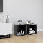 vidaXL TV Cabinets 2 pcs Grey 37x35x37 cm Chipboard