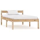 vidaXL Bed Frame Solid Pine Wood 90x200 cm