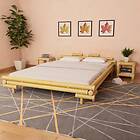 vidaXL Bed Frame Bamboo 160x200 cm