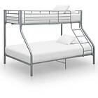 vidaXL Bunk Bed Frame Metal 140x200 cm/90x200 cm