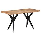 vidaXL Dining Table 140x70x76 cm Solid Acacia Wood