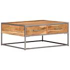 vidaXL Coffee Table 75x75x35 cm Solid Acacia Wood