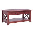 vidaXL Kahvipöytä Brown 100x55x46 cm Solid Mahogany Wood