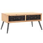 vidaXL Coffee Table Solid Fir Wood 115x55x50 cm