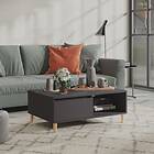 vidaXL Coffee Table Grey 90x60x35 cm Chipboard
