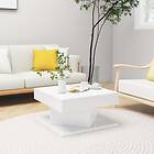 vidaXL Coffee Table White 57x57x30 cm Chipboard