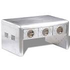 vidaXL Aviator Coffee Table 3 Drawers Vintage Aircraft Airman Style