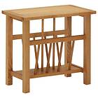 vidaXL Magazine Table 45x27x42 cm Solid Oak Wood