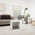 vidaXL Nesting Tables 3 pcs White Chipboard