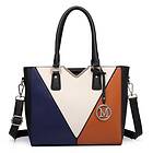Miss Lulu Leather Look V Shape Shoulder Bag