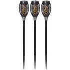 Star Trading Solar Bollard Flame Mini 3-pack