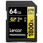 Lexar Professional SDXC Class 10 UHS-II U3 V60 1800x 64GB