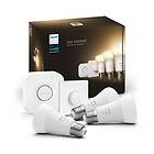 Philips Hue White LED Starter Pack E27 A60 2700K 1100lm 9,5W 3-pack (Dimbar)