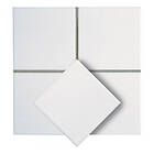 Kakel Vit Blank 15x15cm