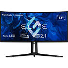 ViewSonic XG341C-2K 34” Ultrawide WQHD 200Hz Curved Mini LED HDMI 2.1 Gaming Mon