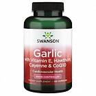 Swanson Garlic with Vitamiini E Hawthorn Cayenne & CoQ10 120 Kapselit