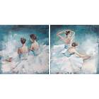 DKD Home Decor Maleri Ballerina (100 x 3,5 x 100 cm) (2 enheder)