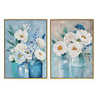 DKD Home Decor Lærred (60 x 3,5 x 80 cm) (2 enheder)