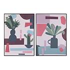 DKD Home Decor Maleri Vase (103 x 4,3 x 143 cm) (2 enheder)