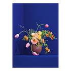 Blue Blomst 01 50x70 Cm