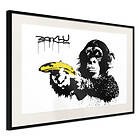 Artgeist Poster Affisch Monkey with Banana Banksy: [Poster] 30x20 A3-DRBPRP0161s_cr_pp