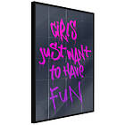 Artgeist Poster Affisch Girls Just Want to Have Fun [Poster] 40x60 A3-DRBPRP1515l_cr