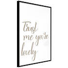 Artgeist Poster Affisch Trust Me You're Lovely [Poster] 20x30 A3-DRBPRP0879s_cr