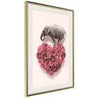 Artgeist Poster Affisch Enamored Elephant [Poster] 20x30 A3-DRBPRP0849s_zr_pp