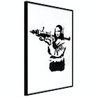 Artgeist Poster Affisch Banksy Mona Lisa with Rocket Launcher [Poster] 20x A3-DRBPRP1514s_cr 20X