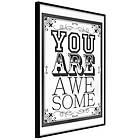 Artgeist Poster Affisch You Are Awesome [Poster] 20x30 A3-DRBPRP0356s_cr