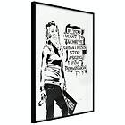 Artgeist Poster Affisch Girl with Graffiti [Poster] 30x45 A3-DRBPRP0841m_cr