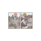 DKD Home Decor Tavla Berg (53 x 4,5 x 73 cm) (2 antal)