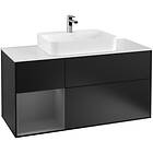 Villeroy & Boch Tvättställsskåp Finion med 3 Lådor Hylla och Bänkskiva för Ytmonterat G411GKPD