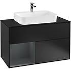 Villeroy & Boch Tvättställsskåp Finion med 2 Lådor Hylla och Bänkskiva för Ytmonterat G362HGPD