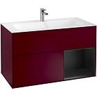 Villeroy & Boch Tvättställsskåp Finion med 2 Lådor och Hylla för Inbyggt F040PDHB