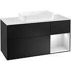 Villeroy & Boch Tvättställsskåp Finion med 3 Lådor Hylla och Bänkskiva för Fristående G301MTPD