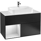 Villeroy & Boch Tvättställsskåp Finion med 2 Lådor Hylla och Bänkskiva för Ytmonterat F361MTPD
