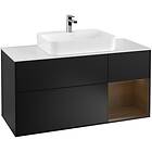 Villeroy & Boch Tvättställsskåp Finion med 3 Lådor Hylla och Bänkskiva för Ytmonterat G421GNPD