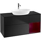 Villeroy & Boch Tvättställsskåp Finion med 3 Lådor Hylla och Bänkskiva för Fristående från Artis Collaro G832HBPD