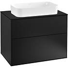 Villeroy & Boch Tvättställsskåp Finion med 2 Lådor och Bänkskiva för Fristående F22200PD