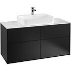Villeroy & Boch Tvättställsskåp Finion med 4 Lådor och Bänkskiva för Ytmonterat F38100PD