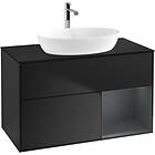 Villeroy & Boch Tvättställsskåp Finion med 2 Lådor Hylla och Bänkskiva för Fristående från Artis Collaro GA22HGPD