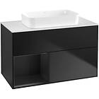 Villeroy & Boch Tvättställsskåp Finion med 2 Lådor Hylla och Bänkskiva för Fristående G651PDPD