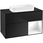Villeroy & Boch Tvättställsskåp Finion med 2 Lådor Hylla och Bänkskiva för Fristående G662GFPD